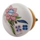 Multicolor Rose Ceramic Flat Cabinet Knob Online 